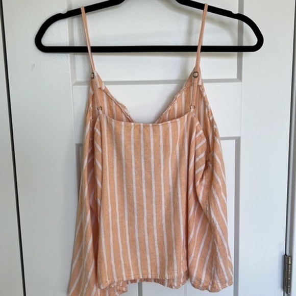 Peach striped Crop Top​ - Picture 4 of 4